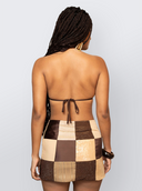 Brown Patch Skirt