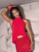 Chilli Asymmetrical Skirt