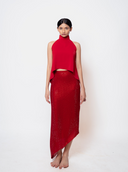 Chilli Asymmetrical Skirt