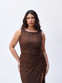 Brown Knot Dress