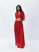 Red Draped Set