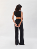Rhinestone Pants in Black