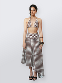 Checkers Asymmetrical Skirt
