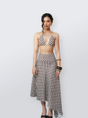 Checkers Asymmetrical Skirt