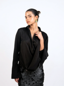 The Kris Drape In Black